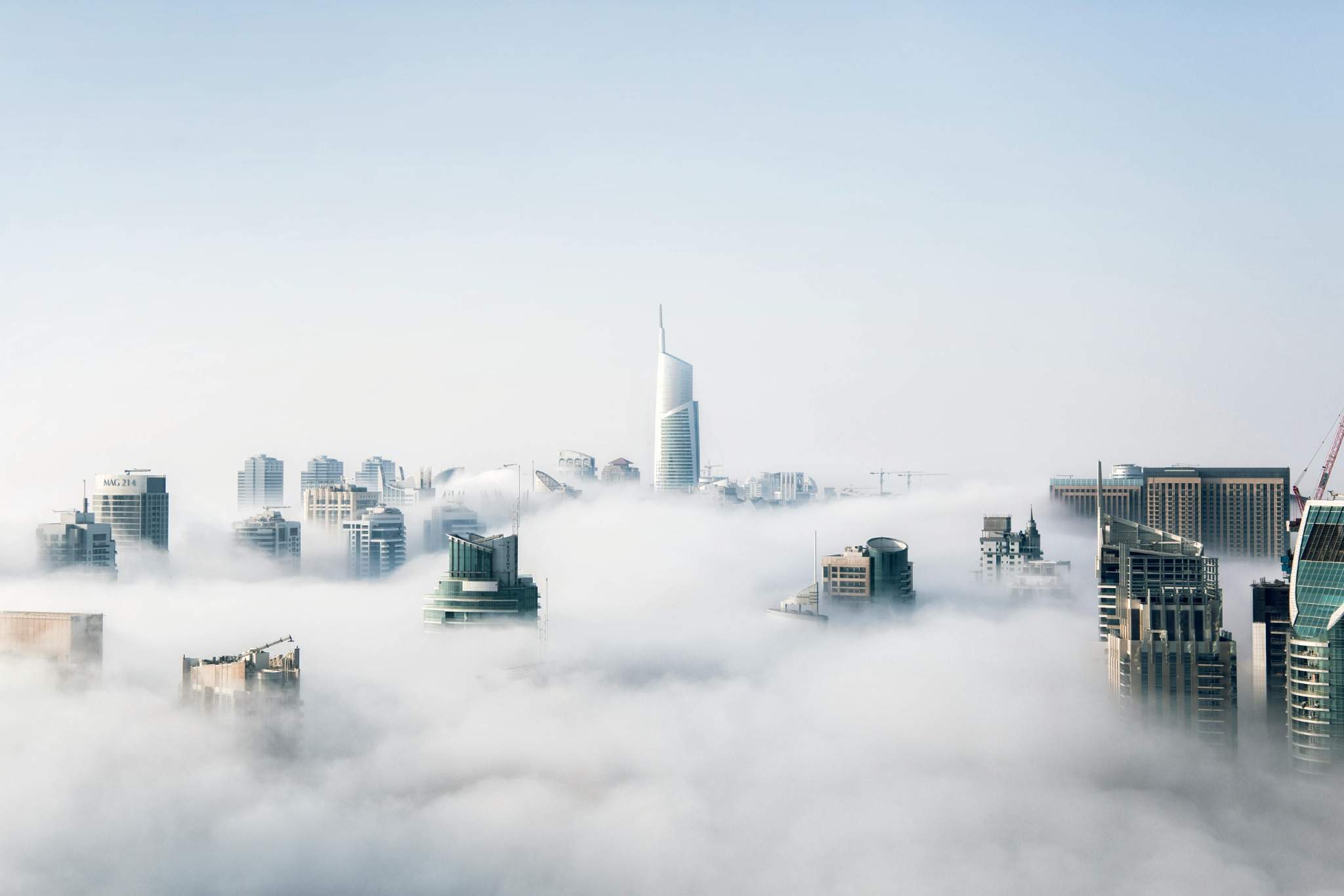 High-rise business district